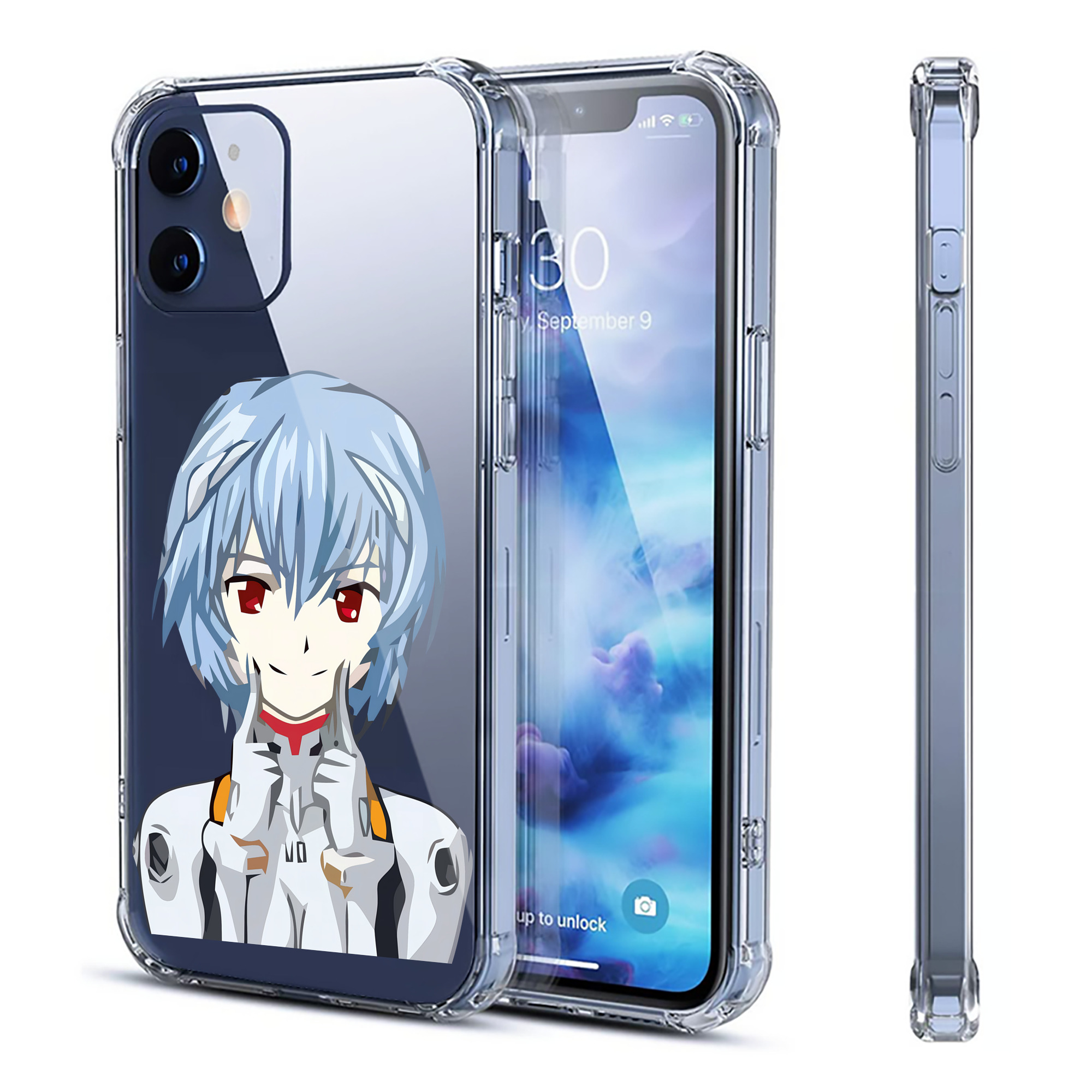 （画像用） EVA 新世紀エヴァンゲリオン 【iPhone 12シリーズ対応】透明スマホケース（クリアソフトケース）